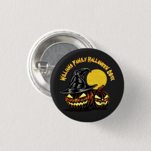 Badge Rond 2,50 Cm Halloween Ajouter Nom de famille Année Personnalis