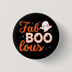 Badge Rond 2,50 Cm Halloween Boo Funny