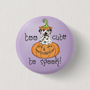 Badge Rond 2,50 Cm Halloween Dalmatien