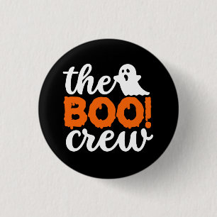 Badge Rond 2,50 Cm Halloween de l'équipage Boo