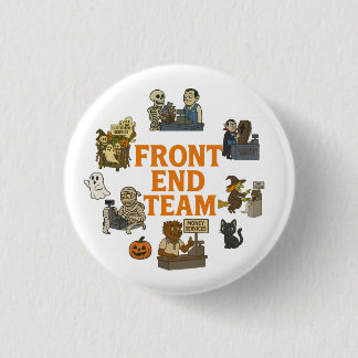 Badge Rond 2,50 Cm Halloween de l'équipe frontale