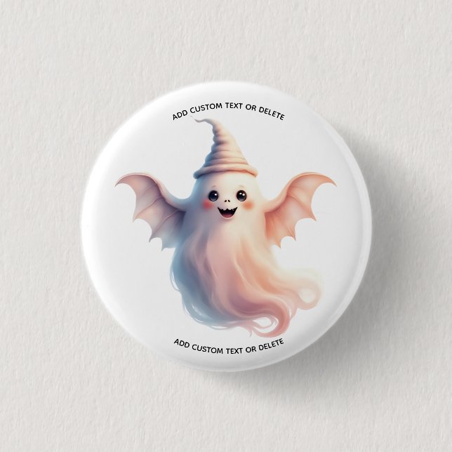 Badge Rond 2,50 Cm Halloween effrayant – Fantôme drôle (Devant)