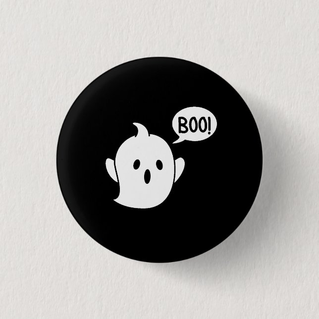 Badge Rond 2,50 Cm Halloween fantôme mignon (Devant)