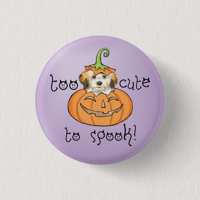Badge Rond 2,50 Cm Halloween Havanais (Devant)