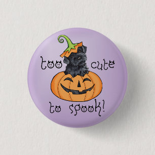 Badge Rond 2,50 Cm Halloween Kerry Blue Terrier