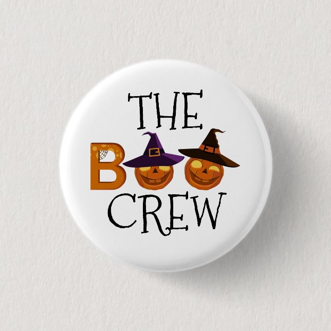 Badge Rond 2,50 Cm Halloween L'Illustration Boo Crew (Devant)