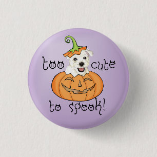 Badge Rond 2,50 Cm Halloween Westie
