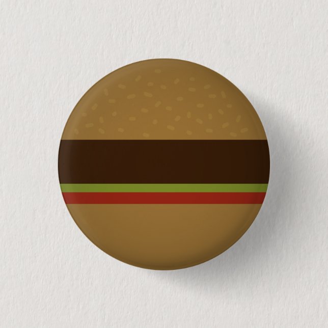 Badge Rond 2,50 Cm Hamburger (Devant)