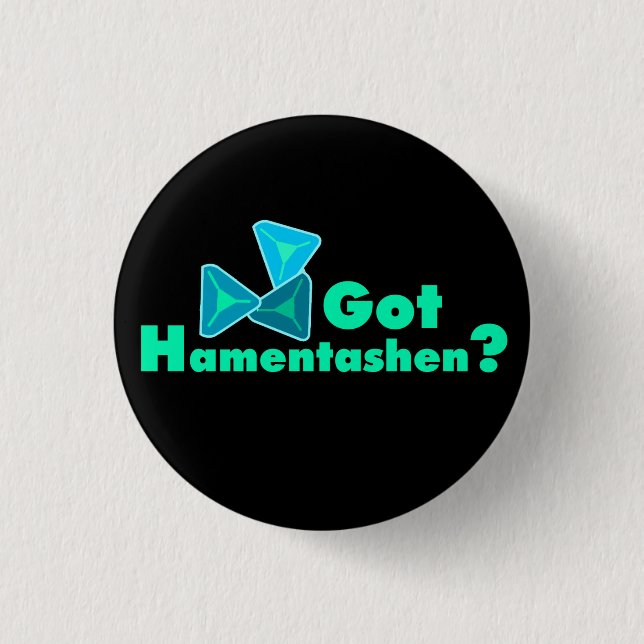 Badge Rond 2,50 Cm Hamentashen obtenu ? Boutons (Devant)