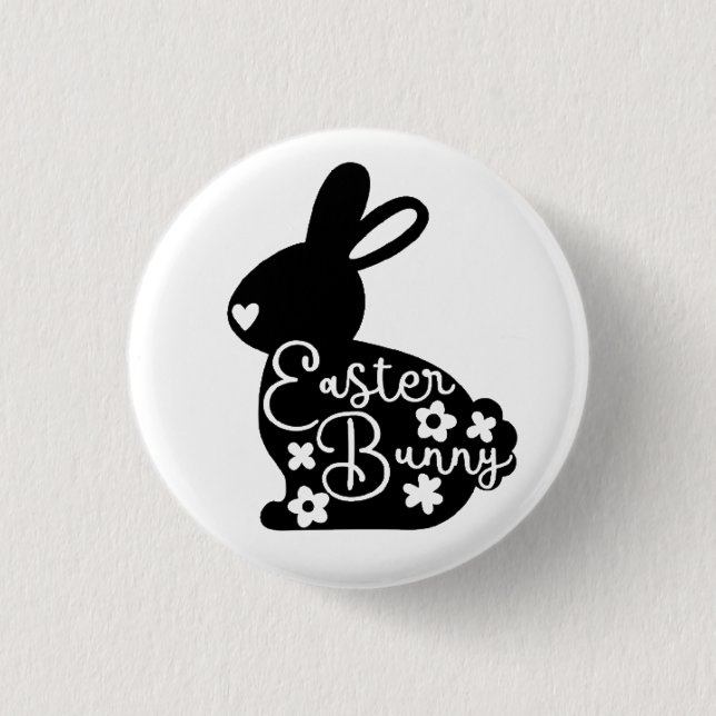 Badge Rond 2,50 Cm Happy Easter (Devant)