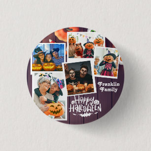 Badge Rond 2,50 Cm Happy Halloween Photo de famille