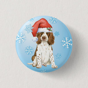 Badge Rond 2,50 Cm Happy Howliday English Springer Spaniel