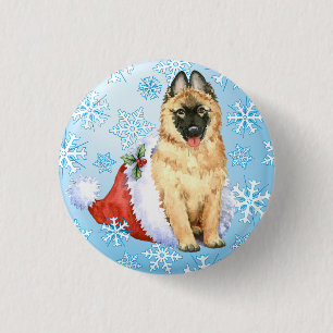 Badge Rond 2,50 Cm Happy Howlidays Belge Tervuren