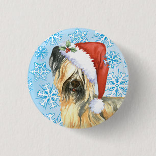 Badge Rond 2,50 Cm Happy Howlidays Skye Terrier