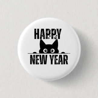 BADGE ROND 2,50 CM HAPPY NEW YEAR