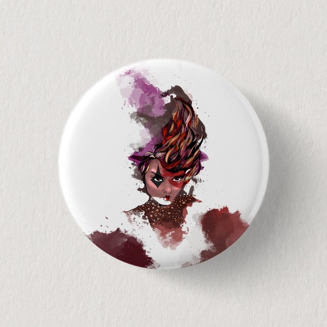 Badge Rond 2,50 Cm Harley Quinn  (Devant)