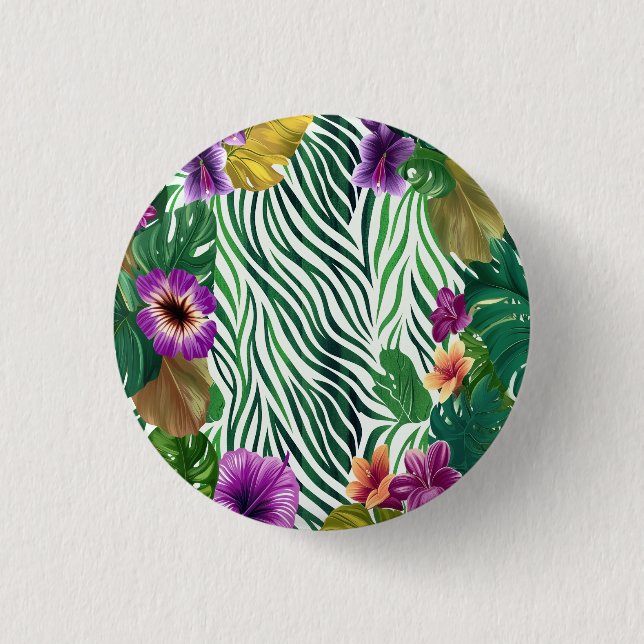 Badge Rond 2,50 Cm Harmonie de la jungle (Devant)