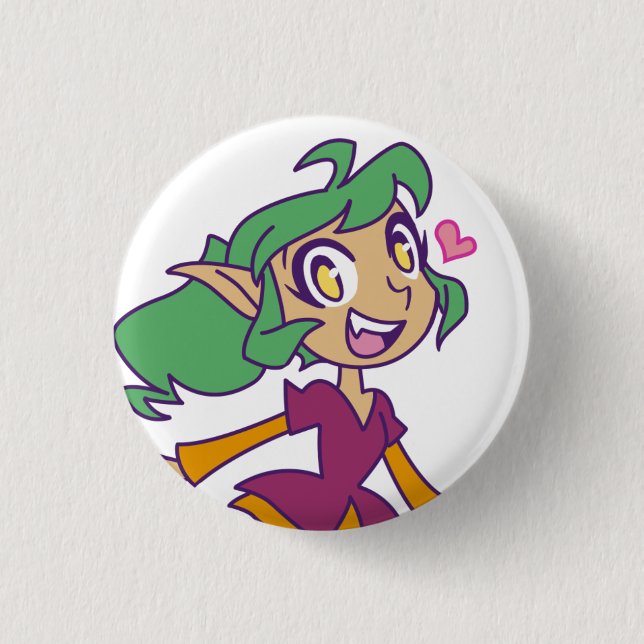 Badge Rond 2,50 Cm Harpie Gee (Devant)
