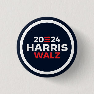 Badge Rond 2,50 Cm Harris Walz 2024