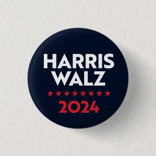 Badge Rond 2,50 Cm Harris Walz 2024