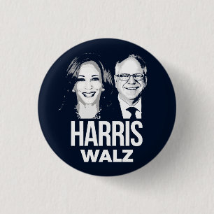Badge Rond 2,50 Cm Harris Walz 2024