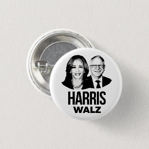 Badge Rond 2,50 Cm Harris Walz 2024