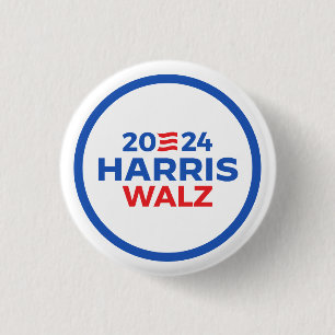 Badge Rond 2,50 Cm Harris Walz 2024