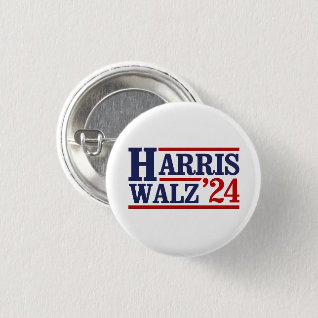 Badge Rond 2,50 Cm Harris Walz 24 (Devant & derrière)