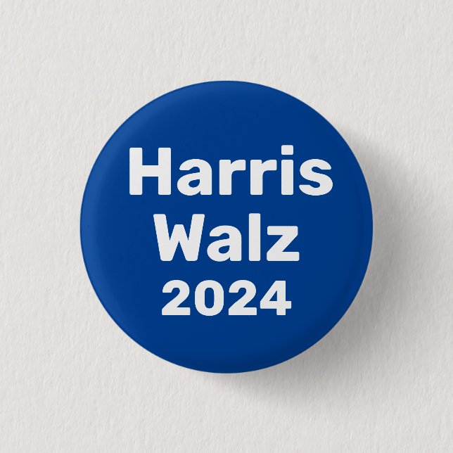 Badge Rond 2,50 Cm Harris / Walz Campagne présidentielle 2024 (Devant)