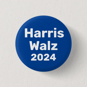 Badge Rond 2,50 Cm Harris / Walz Campagne présidentielle 2024