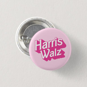 Badge Rond 2,50 Cm Harris Walz Pink