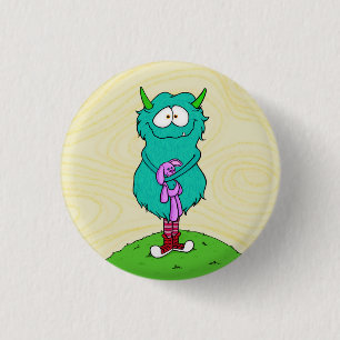 Badge Rond 2,50 Cm Harry et Snugglewort, bouton