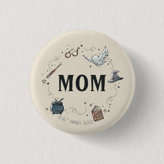 Badge Rond 2,50 Cm Harry Potter Premier Anniversaire Maman