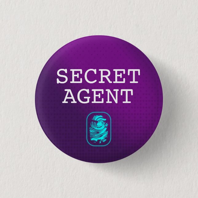 Badge Rond 2,50 Cm Haut agent secret / agent secret / classifié (Devant)