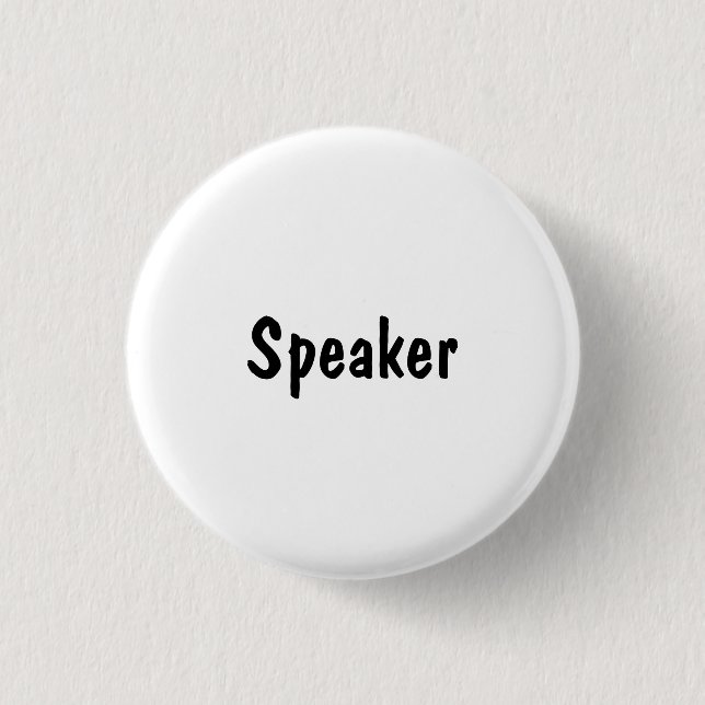 Badge Rond 2,50 Cm Haut-parleur (Devant)