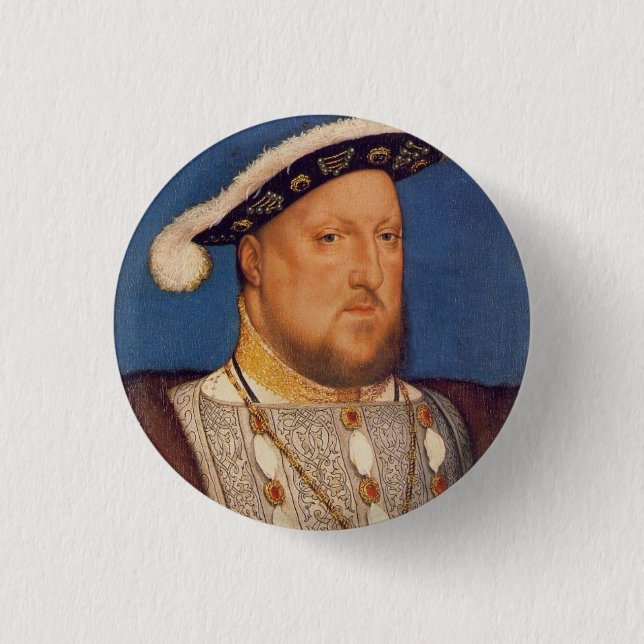 Badge Rond 2,50 Cm Henry VIII (Devant)