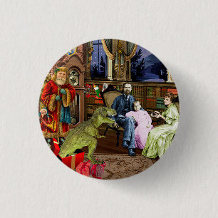 Badge Rond 2,50 Cm Her First T-Rex