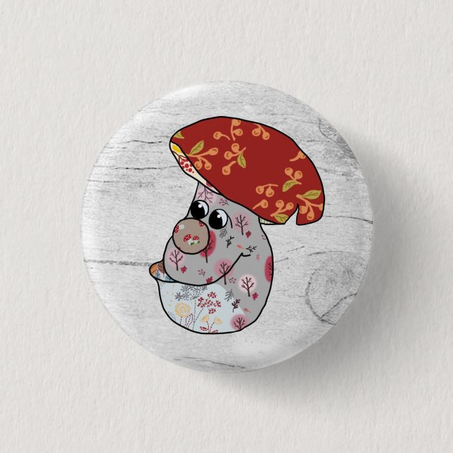 Badge Rond 2,50 Cm Herbstpilz (Devant)