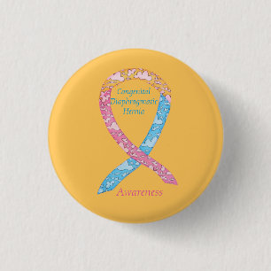 Badge Rond 2,50 Cm Hernie diaphragmatique congénitale Étanche de sens