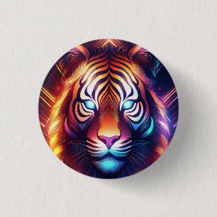 Badge Rond 2,50 Cm Heure du tigre !