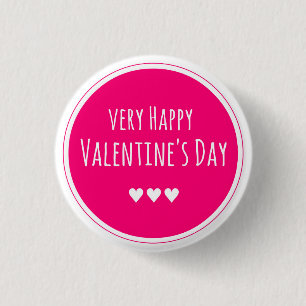 Badge Rond 2,50 Cm Heureuse Sainte-Valentin