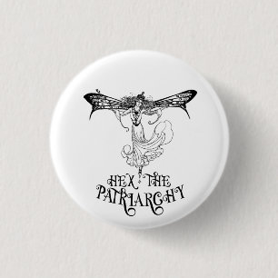 Badge Rond 2,50 Cm Hex The Patriarchy Witchy
