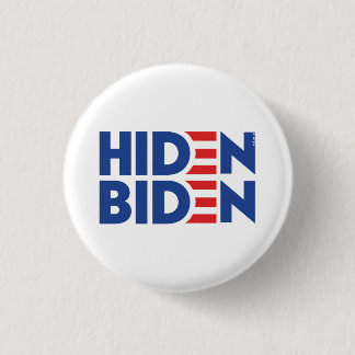 Badge Rond 2,50 Cm Hiden Biden