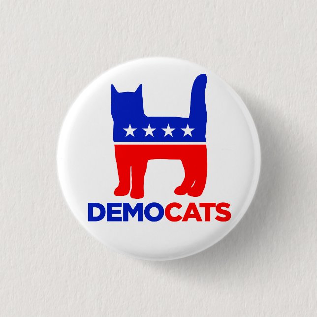 Badge Rond 2,50 Cm Hillary Clinton 2016 : Bouton de DEMOCATS (Devant)