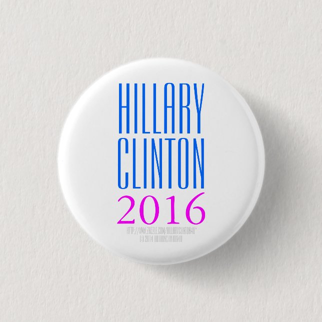 Badge Rond 2,50 Cm HILLARY CLINTON 2016 par HillaryClinton4u (Devant)