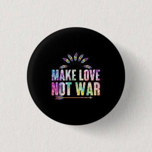 Badge Rond 2,50 Cm Hippie Amour Coeur Drôle Cadeau Pour Hippie Look 