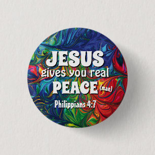 Badge Rond 2,50 Cm HIPPIE RETRO PSYCHEDELIC Écriture personnalisée