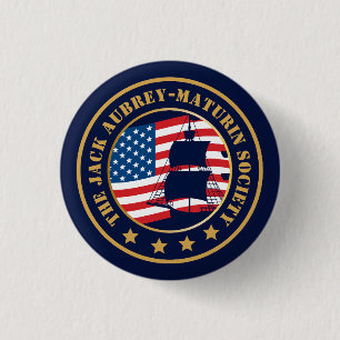 Badge Rond 2,50 Cm Histoire navale customisée de Jack Aubrey-Maturin