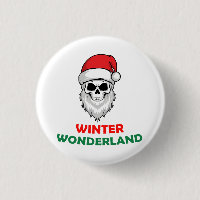 Hiver merveilleux Père Noël Skull