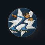 Badge Rond 2,50 Cm Hiver Sports Figure Patinage Flair Pinback<br><div class="desc">2011</div>